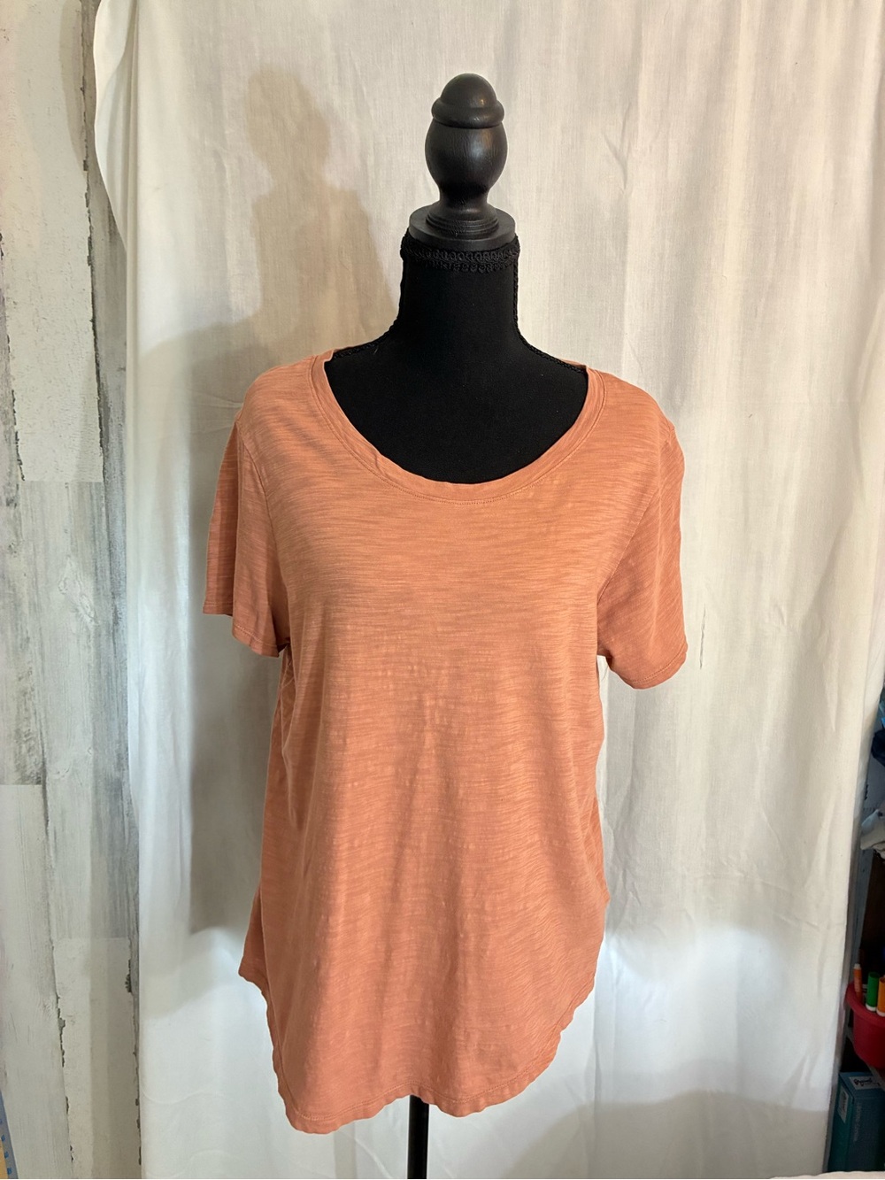 Old Navy Scoop Neck Short Sleeve Top - Peach